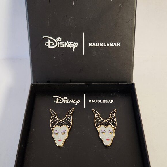 Disney Baublebar Maleficent Earrings Disney Villain Stud Earrings One Pair New - Picture 2 of 4